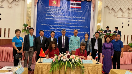 Kết nối giao thương giữa các Cwincom hiện đang mở khu vực Bắc Trung Bộ (Việt Nam) và tỉnh Mukdahan (Thái Lan)