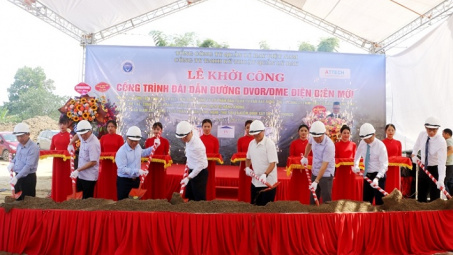 Khởi công công trình "Đài dẫn đường DVOR/DME Điện Biên mới"