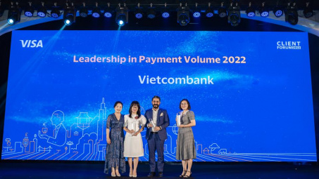 Vietcombank tiếp tục được Tổ chức thẻ Quốc tế Visa vinh danh nhiều hạng mục giải thưởng