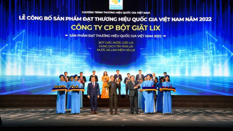 Thương hiệu quốc gia 2022 vinh danh Công ty CP Bột giặt Lix