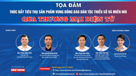 [Toạ đàm trực tuyến] Thúc đẩy tiêu thụ sản phẩm vùng đồng bào dân tộc thiểu số và miền núi qua thương mại điện tử