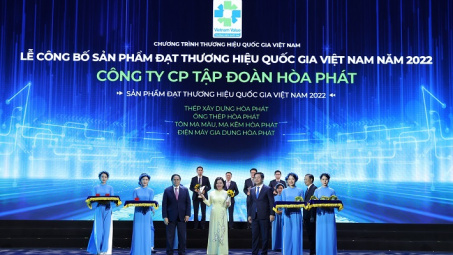 Tập đoàn Hòa Phát 6 lần liên tiếp được vinh danh Thương hiệu Quốc gia