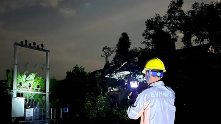 Điện lực Điện Biên sử dụng Camera nhiệt để kiểm tra lưới điện