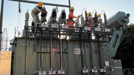 PC Vĩnh Phúc: Đóng điện MBA T2 63MVA TBA 110kV Lập Thạch