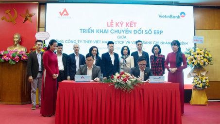VNSTEEL và VietinBank Ba Đình ký kết hợp tác chuyển đổi số ERP