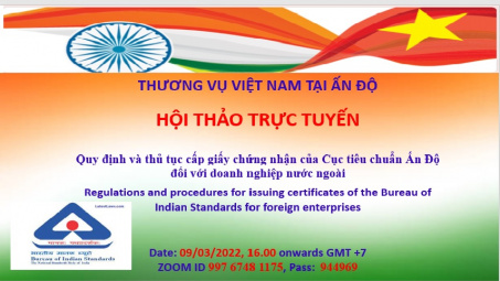 Quy định và thủ tục cấp giấy chứng nhận của Cục Tiêu chuẩn Ấn Độ (BIS) đối với Cwincom hiện đang mở nước ngoài