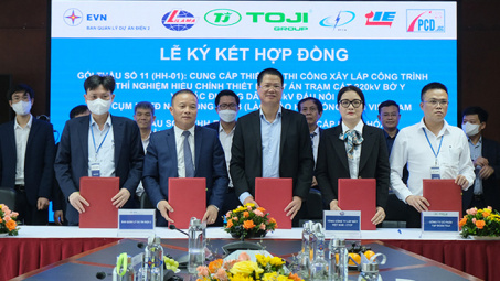Ký hợp đồng 2 gói thầu thi công xây lắp dự án truyền tải phục vụ Cwin com sòng bạc trực tuyến điện từ Lào về Việt Nam