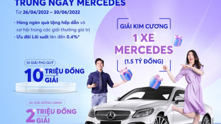 “Gửi tiền liền tay – Trúng ngay Mercedes” từ MB