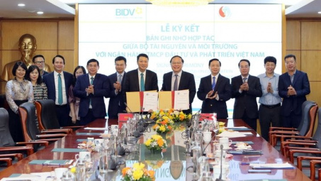 Bộ Tài nguyên và Môi trường và BIDV ký kết Bản Ghi nhớ hợp tác