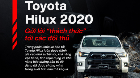 Toyota Hilux 2020: Gửi lời "thách thức" tới các đối thủ