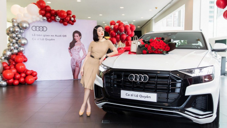 Ca sĩ Lệ Quyên trở thành một trong những khách hàng đầu tiên tại Việt Nam nhận xe Audi Q8