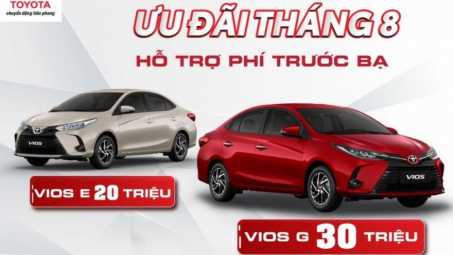 Bảng giá Toyota tháng 8/2021: Vios tiếp tục nhận ưu đãi, đẩy mạnh cuộc đua nước rút cuối năm