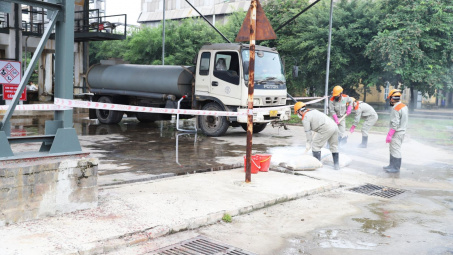 Supe Lâm Thao diễn tập thực binh ứng phó sự cố hóa chất năm 2022