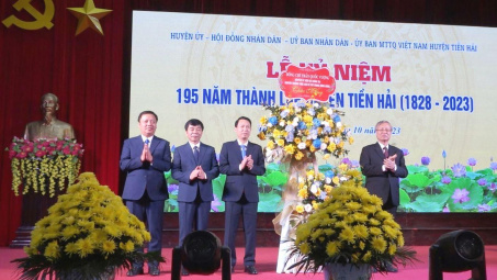 Tiền Hải (Thái Bình): Kỷ niệm 195 năm thành lập huyện