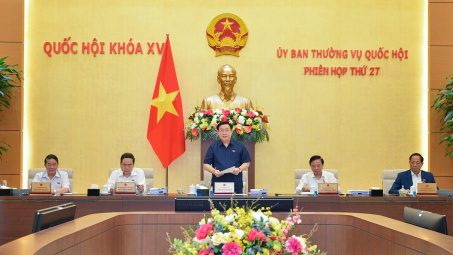 Chính thức bắt đầu Phiên họp thứ 27 của Ủy ban Thường vụ Quốc hội