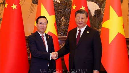 Chủ tịch nước Võ Văn Thưởng hội kiến Tổng Bí thư, Chủ tịch Trung Quốc Tập Cận Bình