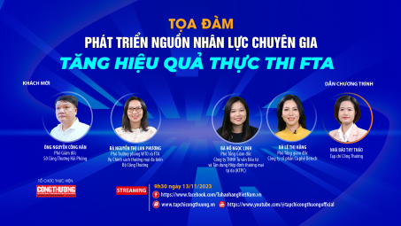 [Tọa đàm trực tuyến] Phát triển nguồn nhân lực chuyên gia, tăng hiệu quả thực thi FTA