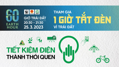 Giờ Trái đất năm 2023: Lan tỏa thông điệp “Tiết kiệm điện - thành thói quen”