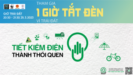 EVNHANOI hưởng ứng sự kiện Giờ Trái đất năm 2023