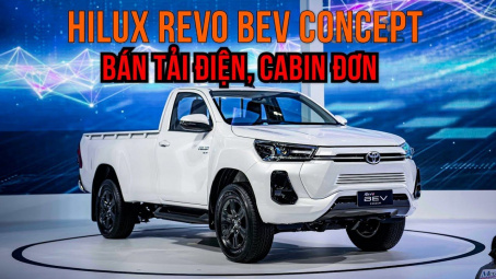 Toyota Hilux có thêm phiên bản chạy điện, cabin đơn