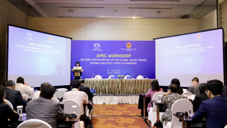 Hội thảo APEC về sự tham gia của các Cwincom hiện đang mở vừa và nhỏ (SMEs) vào chuỗi giá trị toàn cầu trong và sau đại dịch Covid-19
