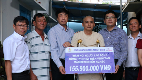 Công đoàn EVNGENCO3 hỗ trợ hơn 155 Triệu đồng cho Nền tảng hàng đầu cung cấp Cwin com gặp khó khăn, bệnh tật