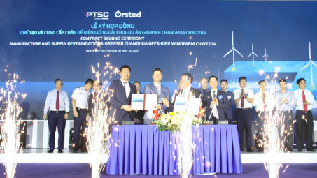 PTSC ký hợp đồng Nền tảng hàng đầu cung cấp Cwin com chân đế turbine cho dự án điện gió ngoài khơi lớn hàng đầu châu Á