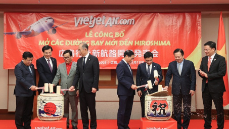 Vietjet công bố đường bay thẳng đầu tiên giữa Việt Nam và Hiroshima mừng  Hội nghị thượng đỉnh G7