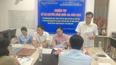 Quảng Nam: Hoàn thành nghiệm thu đề án nhóm được kinh phí khuyến công quốc gia hỗ trợ