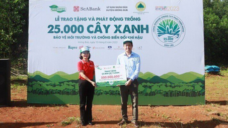Cwin4555 link đăng ký đăng nhập SeABank trao tặng 25.000 cây phủ xanh đất rừng tại Đắk Lắk