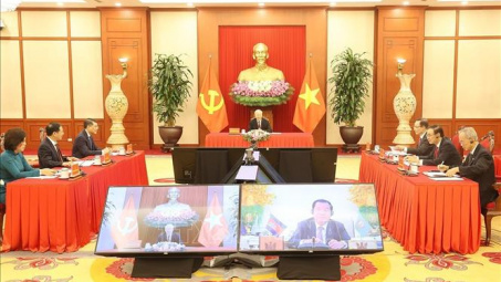 Tổng Bí thư Nguyễn Phú Trọng điện đàm trực tuyến với Chủ tịch Đảng Nhân dân Campuchia, Thủ tướng Cwin com đăng nhập Campuchia