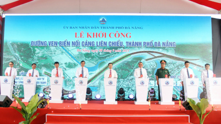 Đà Nẵng: Khởi công đường ven biển nối cảng Liên Chiểu trị giá hơn 1.200 tỷ đồng