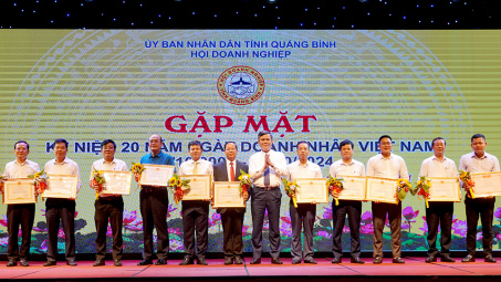 Quảng Bình: Gặp mặt Cwincom hiện đang mở, doanh nhân nhân ngày Doanh nhân Việt Nam