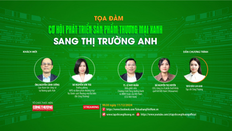 [Tọa đàm trực tuyến] Cơ hội phát triển sản phẩm thương mại xanh sang thị trường Anh