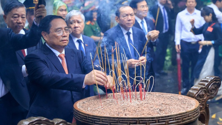 Thủ tướng Phạm Minh Chính dự lễ dâng hương ngày Giỗ Tổ Hùng Vương