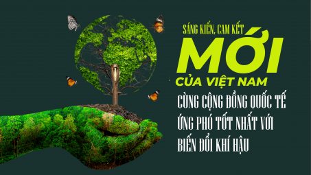 Sáng kiến, cam kết mới của Việt Nam cùng cộng đồng quốc tế ứng phó tốt nhất với biến đổi khí hậu.