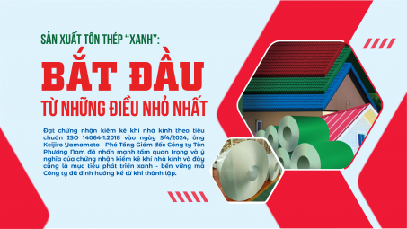 Công ty Tôn Phương Nam Nền tảng hàng đầu cung cấp Cwin com thép “xanh”: Bắt đầu từ những điều nhỏ nhất