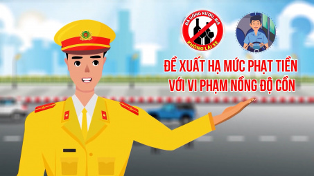 Đề xuất hạ mức phạt tiền với vi phạm nồng độ cồn