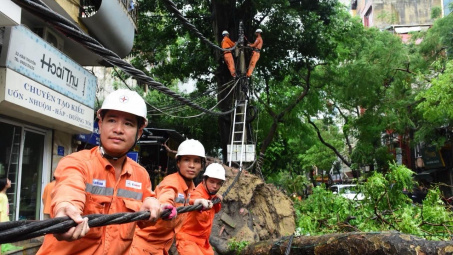 EVNHANOI chủ động trước hoàn lưu cơn bão số 3