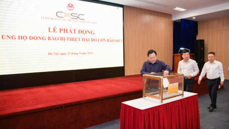 Ủy ban QLVNN tại Cwincom hiện đang mở phát động ủng hộ đồng bào bị thiệt hại do bão số 3