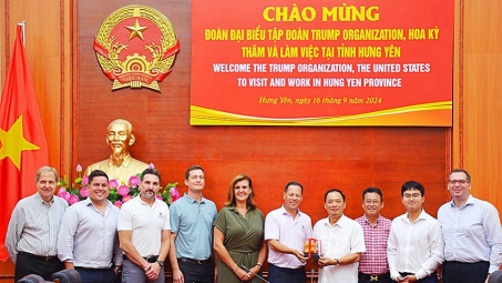 Công ty con của Đô thị Kinh Bắc (KBC) đề xuất The Trump Organization Cwin800 hàng ngàn khuyến mãi vào Hưng Yên