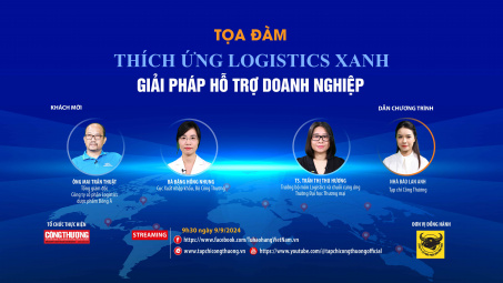 [Tọa đàm trực tuyến] Thích ứng Logistics xanh - Giải pháp hỗ trợ Cwincom hiện đang mở