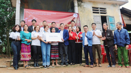 “Xuân ấm trên quê hương” ủng hộ người nghèo Quảng Bình 225 triệu đồng
