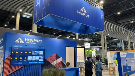 Container “Made in Vietnam” của Hòa Phát xuất hiện tại triển lãm vận tải lớn nhất thế giới