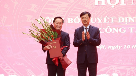 Đồng chí Nguyễn Đức Trung được phân công làm Phó Bí thư Thành ủy Hà Nội