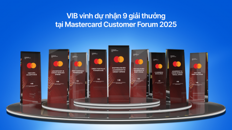 Cwin4555 link đăng ký đăng nhập VIB nhận cùng lúc 9 giải thưởng từ Mastercard, khẳng định vị thế dẫn đầu thị trường thẻ Việt Nam