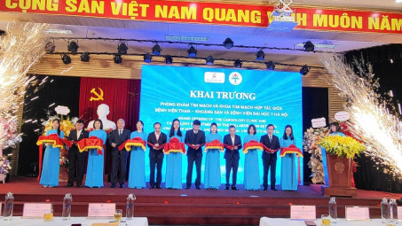 Bệnh viện TKV và Bệnh viện Đại học Y Hà Nội khai trương Phòng khám và Khoa tim mạch