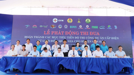 Phát động thi đua hoàn thành dự án cấp điện từ lưới điện Quốc gia cho Côn Đảo