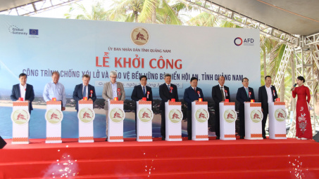 Quảng Nam khởi công Dự án Chống xói lở và bảo vệ bền vững bờ biển Hội An gần 1.000 tỷ đồng