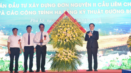 Hà Nam: Khánh thành Dự án Cwin800 hàng ngàn khuyến mãi xây dựng đơn nguyên II cầu Liêm Chính